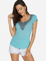 Ladies Red And White Striped Top