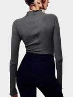 NEW FEELING Womens Deep Grey T-Shirts