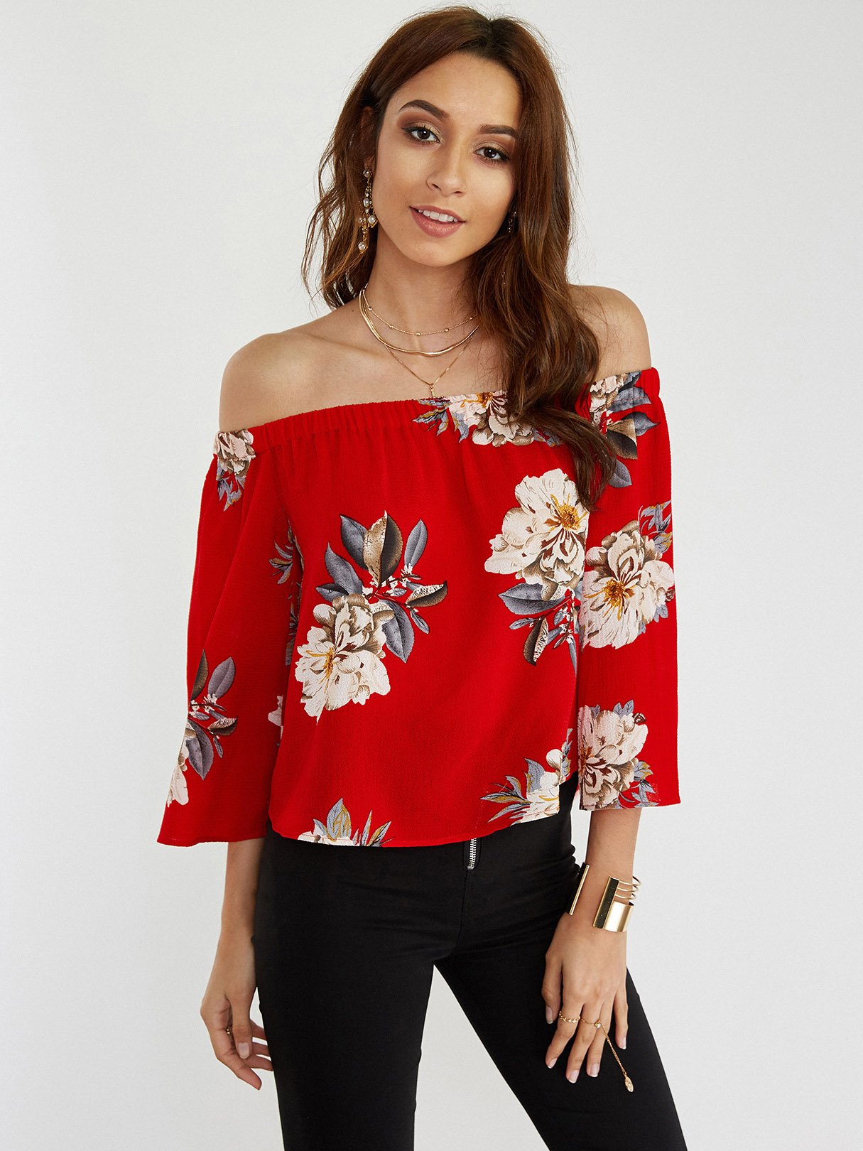 ODM Ladies 3/4 Sleeve Blouses