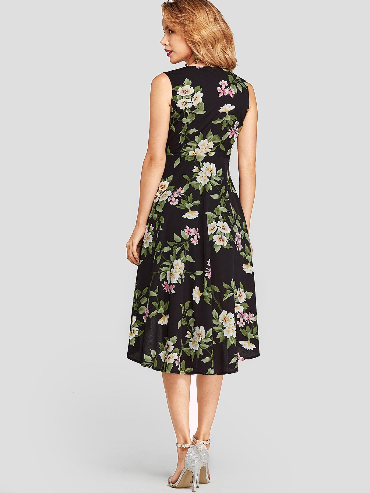 OEM ODM Ladies White Floral Dresses