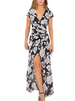 ODM Ladies Half Sleeve Maxi Dress
