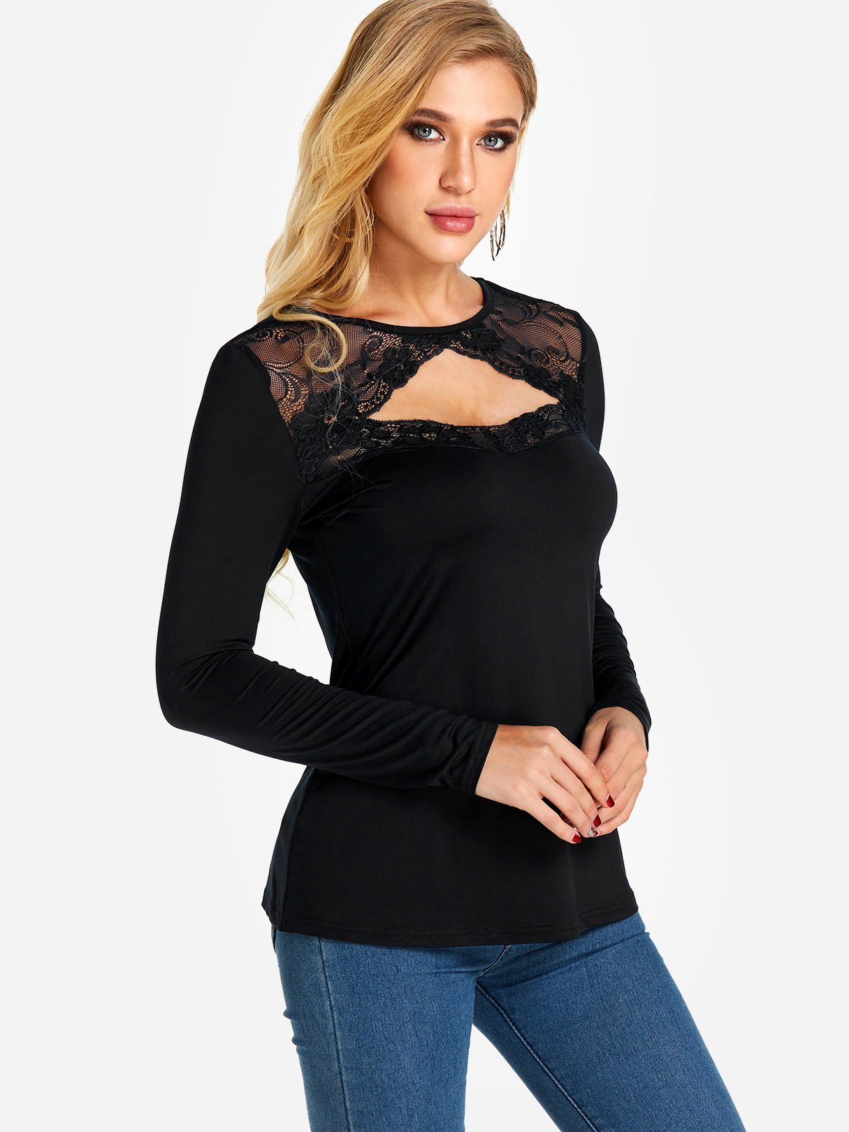 OEM Ladies Black T-Shirts