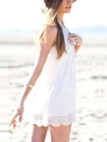 NEW FEELING Womens White Mini Dresses