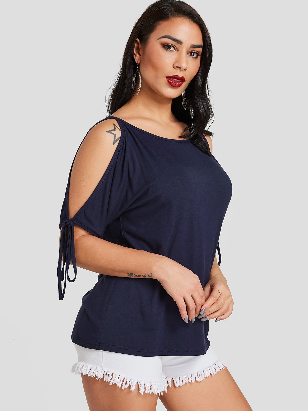 Custom Womens Lace Tops Blouses