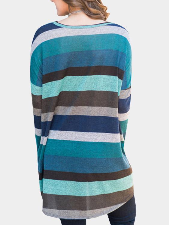 NEW FEELING Womens Blue T-Shirts