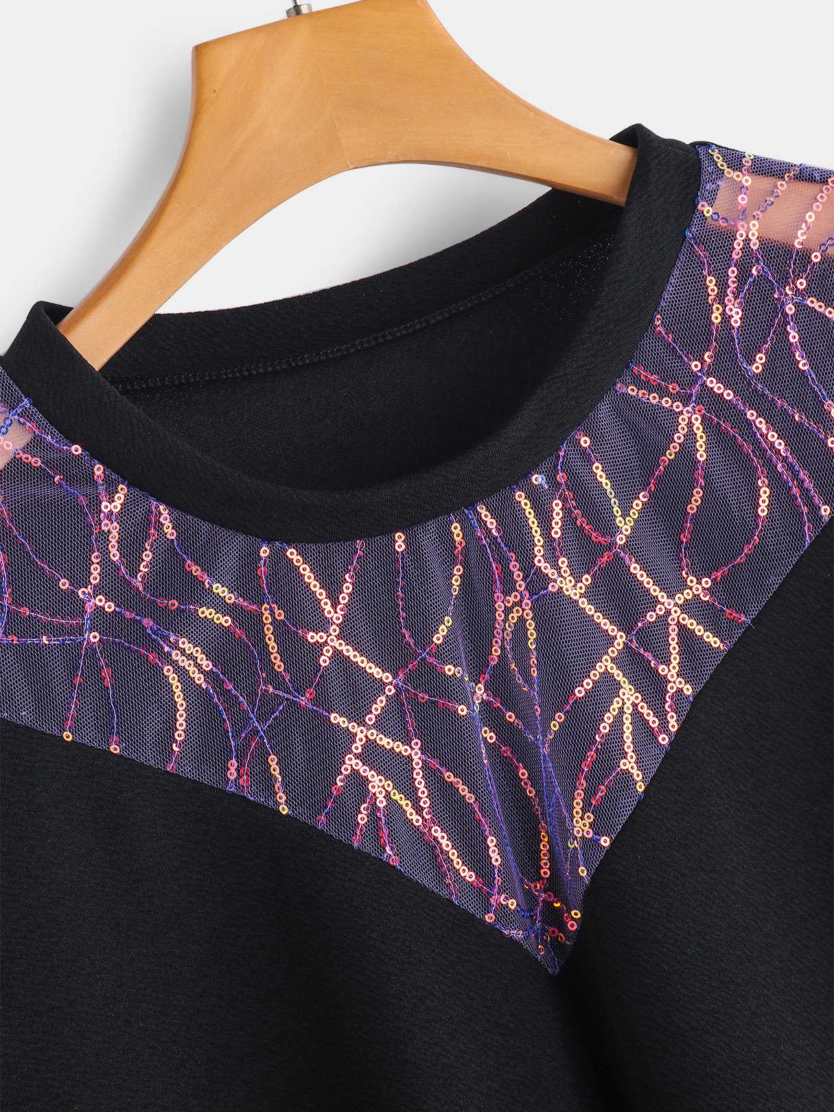 OEM Ladies Black Plus Size Tops