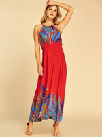 NEW FEELING Womens Red Casual Dresses