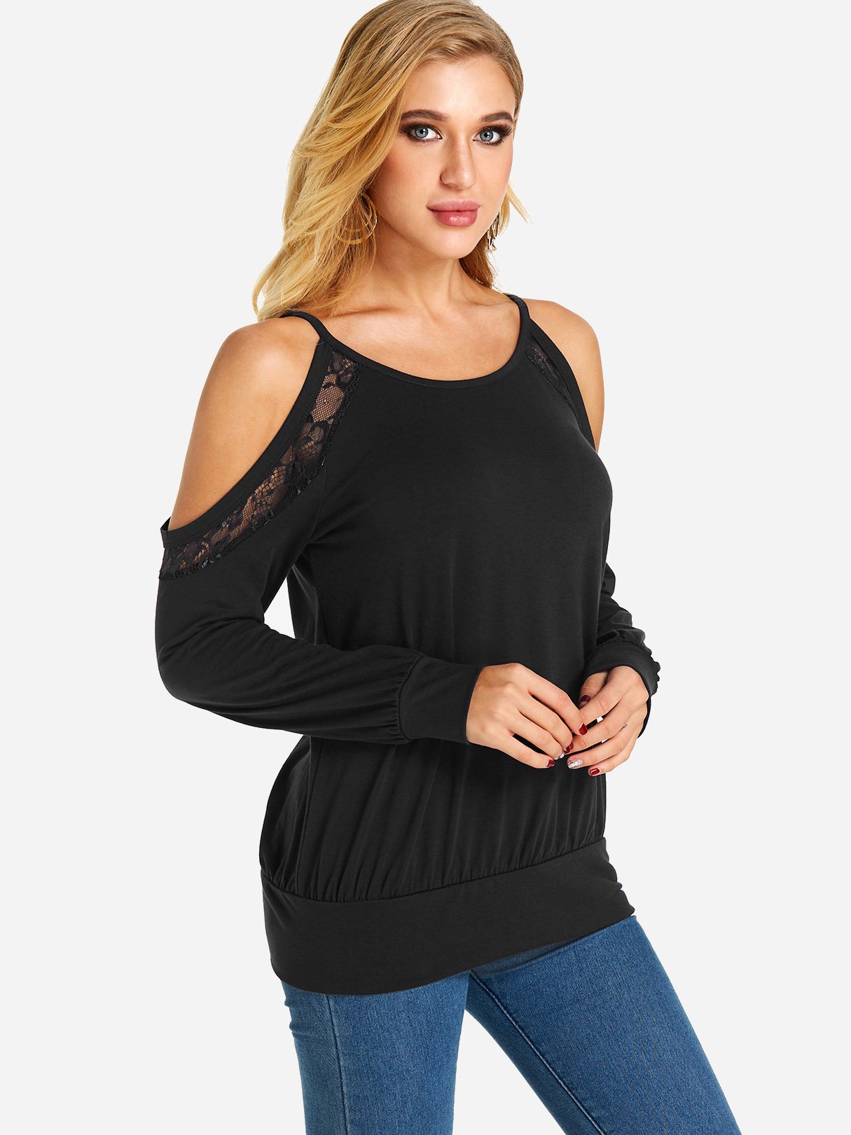 OEM Ladies Black T-Shirts