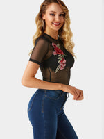 OEM Ladies Black T-Shirts