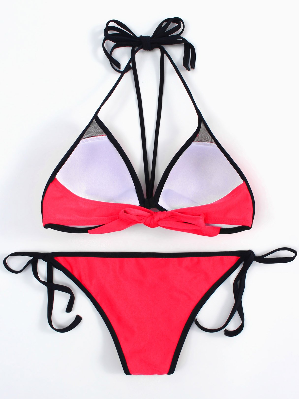 NEW FEELING Womens Red Bikinis