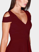 OEM Ladies Burgundy Mini Dresses