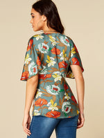 ODM Ladies Half Sleeve Blouses