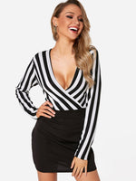 OEM Ladies Black V-Neck Dresses