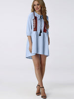 OEM ODM Womens 3/4 Sleeve Casual Dress