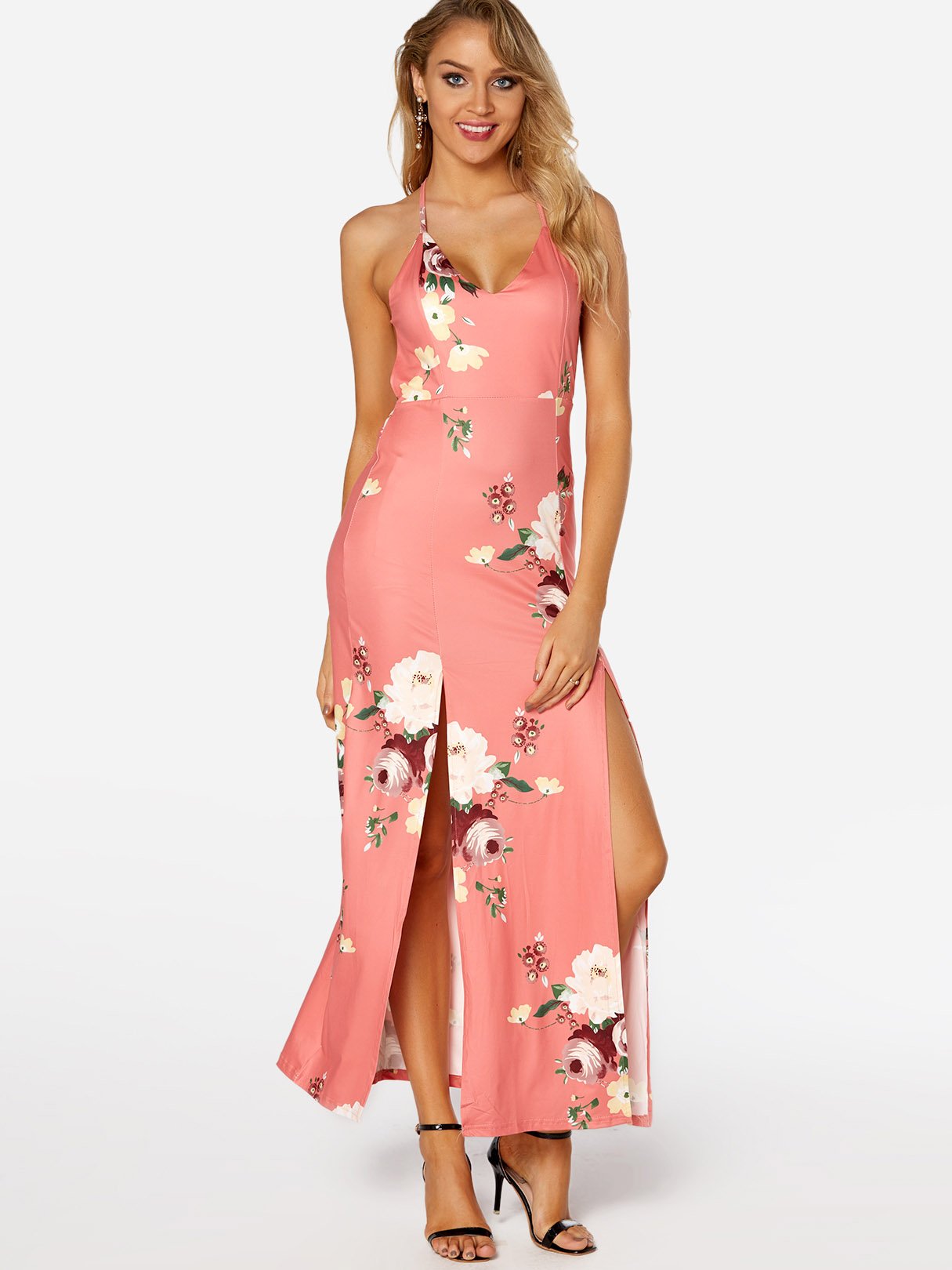 ODM Mustard Yellow Lace Maxi Dress