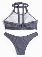 NEW FEELING Womens Grey Bikinis