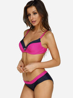 Custom Pink Bikini With Black Outline