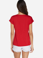NEW FEELING Womens Red T-Shirts