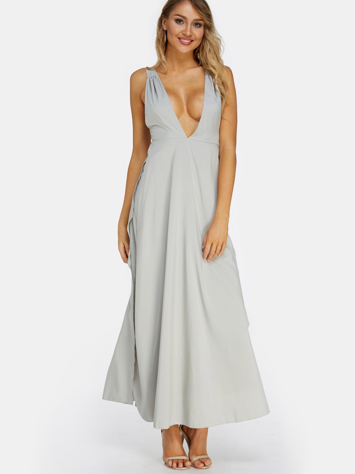 ODM Ladies Sleeveless Maxi Dress
