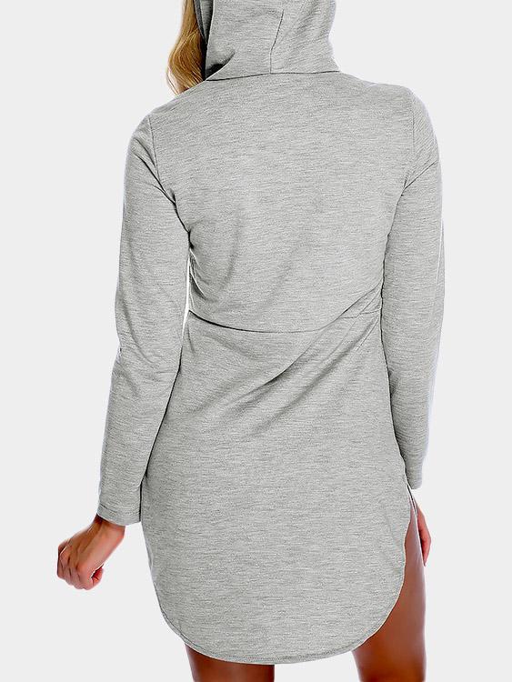 NEW FEELING Womens Grey Casual Dresses