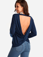 NEW FEELING Womens Navy T-Shirts