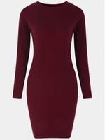 NEW FEELING Womens Burgundy Sexy Dresses