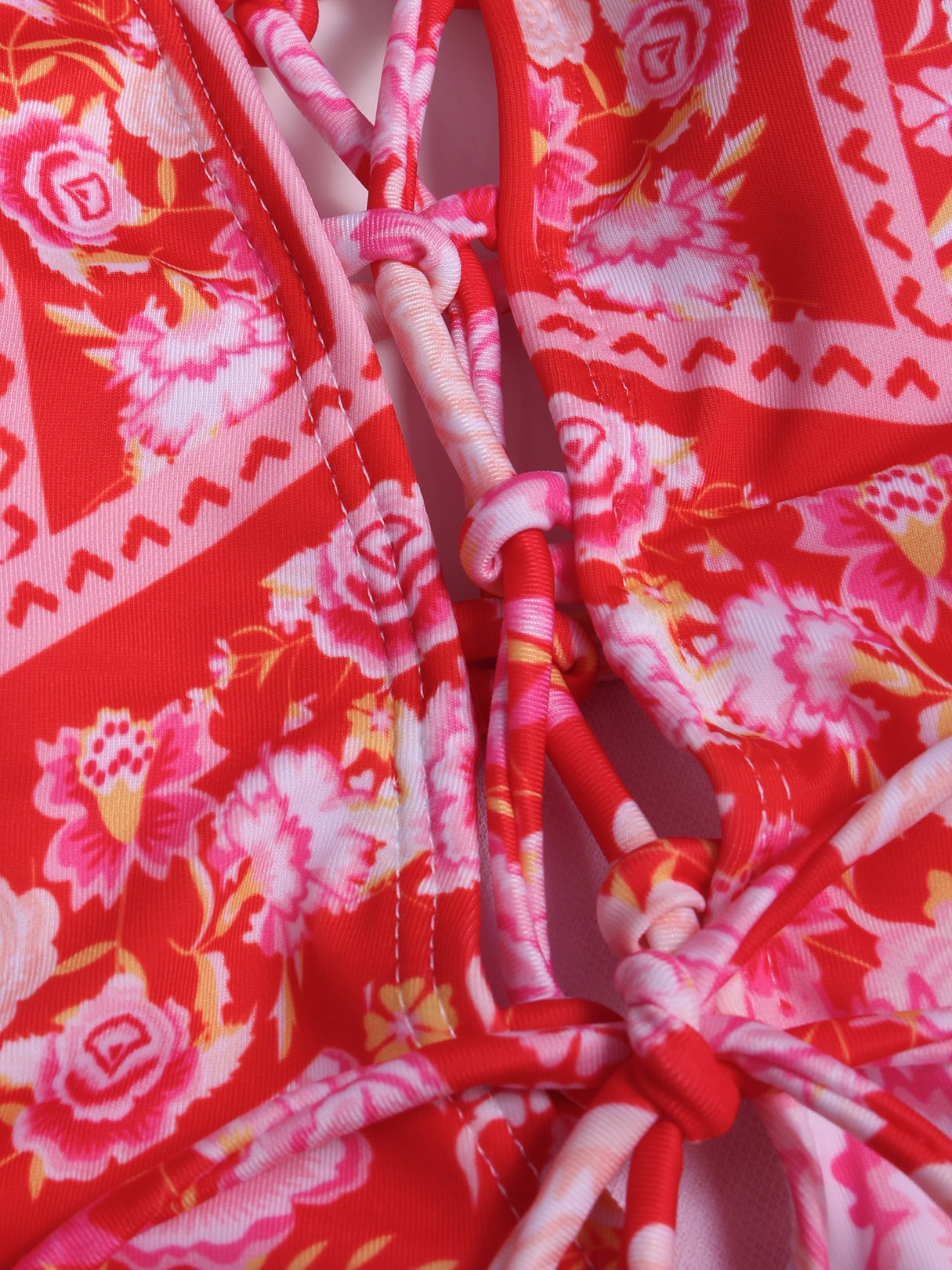 Custom Ladies V-Neck One-Pieces Swimwears