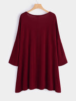NEW FEELING Womens Burgundy Midi Dresses