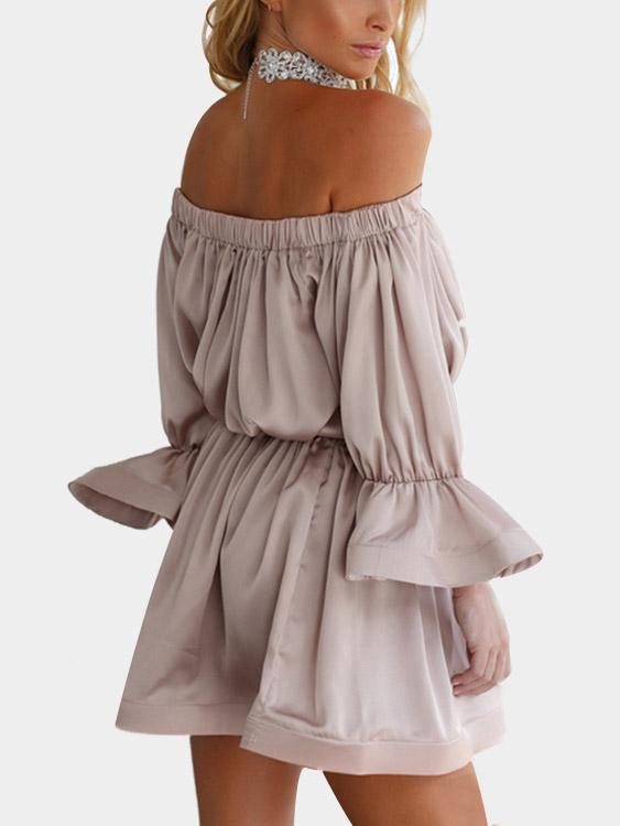 NEW FEELING Womens Khaki Mini Dresses