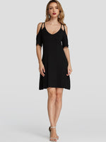 NEW FEELING Womens Black Mini Dresses