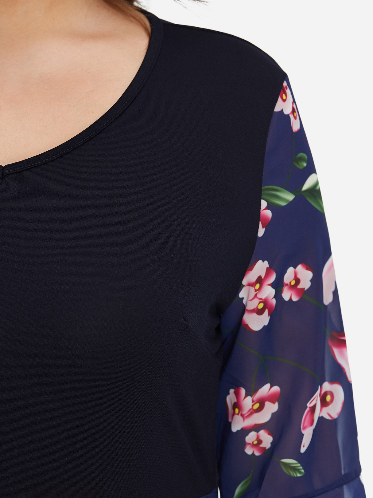 Custom Womens Floral Print Plus Size Dresses
