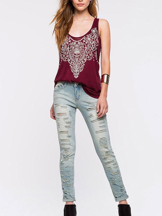 OEM Ladies Burgundy Camis