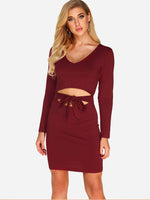 Custom Red Short Flowy Dress