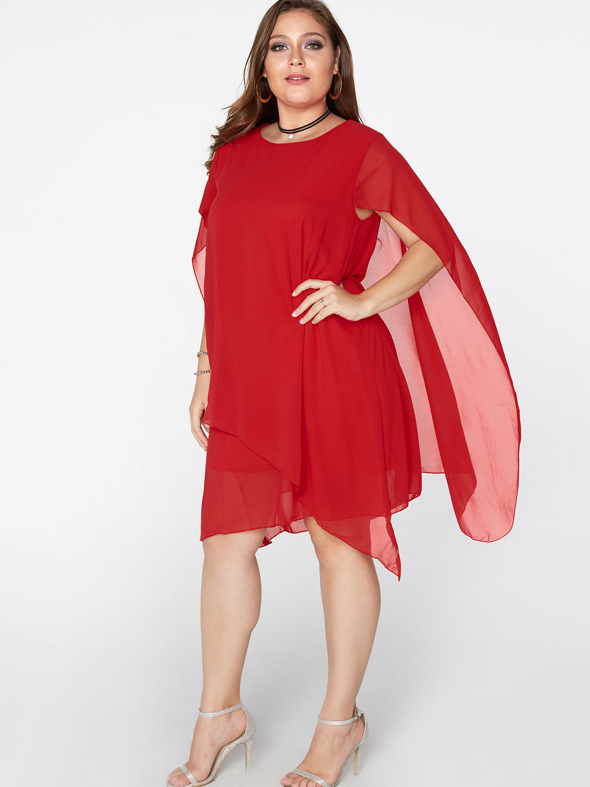 OEM Ladies Red Plus Size Dresses