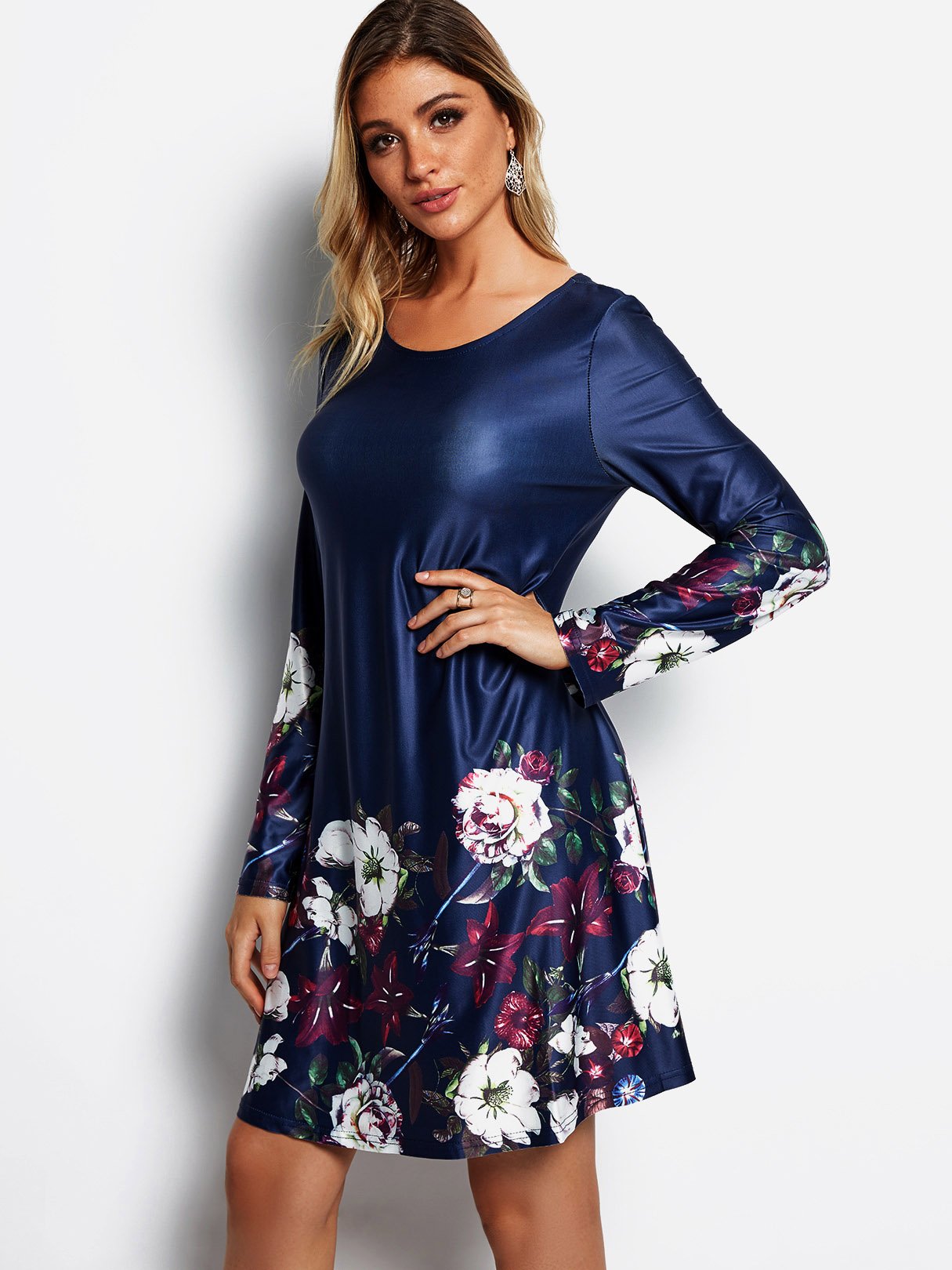 OEM Ladies Navy Mini Dresses