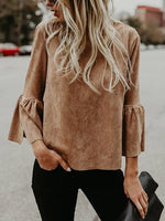 Wholesale Long Sleeve Khaki T-Shirts