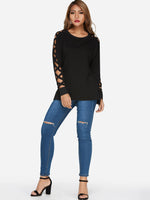 OEM ODM Women's Tops With Cut Out Sleeves