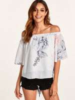 ODM Ladies Short Sleeve Blouses