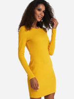 NEW FEELING Womens Yellow Mini Dresses