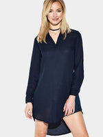 Custom Little Black Dress With Mesh Cutouts