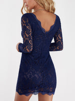 NEW FEELING Womens Navy Midi Dresses