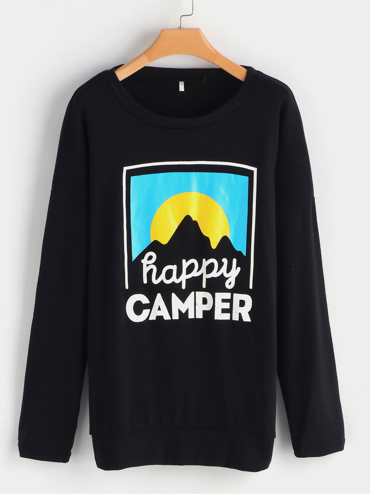 Wholesale Round Neck Letter Printed Long Sleeve T-Shirts