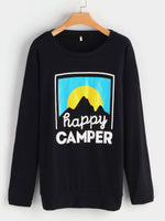Wholesale Round Neck Letter Printed Long Sleeve T-Shirts