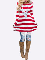 OEM Ladies Striped Casual Dresses