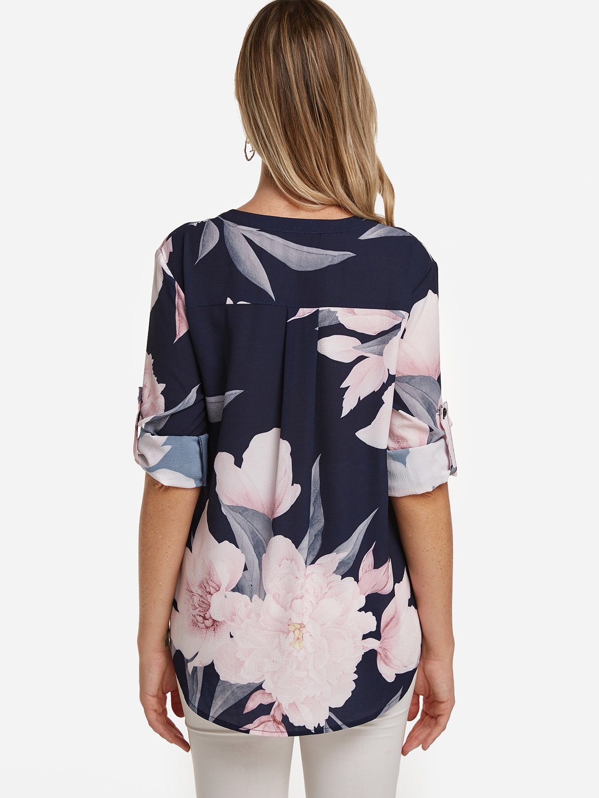 NEW FEELING Womens Navy Blouses