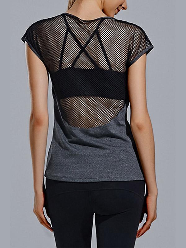 Wholesale Round Neck Hollow Short Sleeve T-Shirts