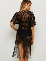 ODM Ladies Short Sleeve Beach Cover Ups