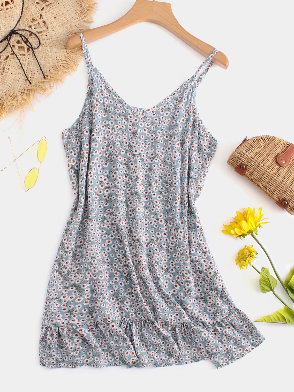 OEM ODM Womens Grey Floral Dresses