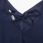 OEM Ladies Navy Chiffon Dresses