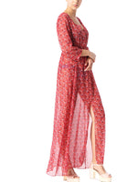 OEM Ladies Red Maxi Dresses